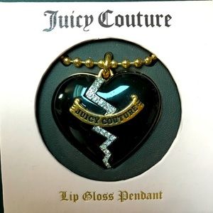 Juicy Couture Long Necklace with Lip Gloss